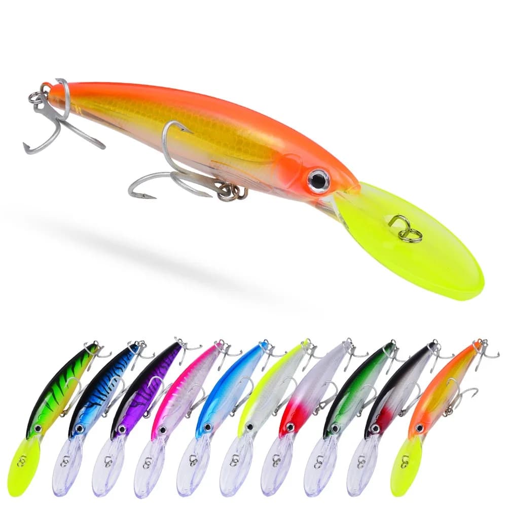 32g 50g 75g Richiamo di pesca galleggiante Minnow Esca Long Casting Acqua salata Spigola Esche Esca dura Minnow per attrezzatura da pesca per spigola