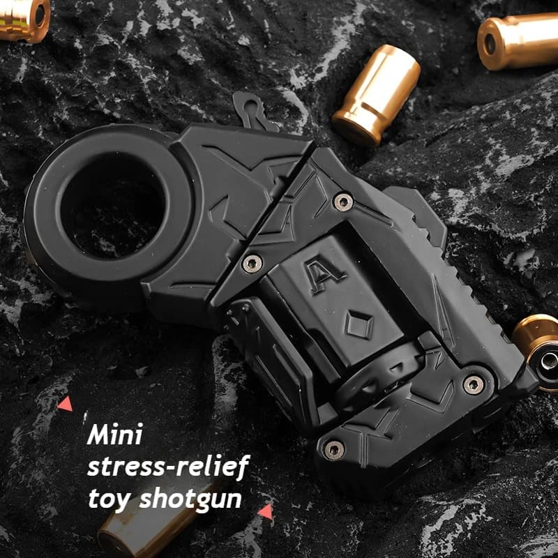 Novità Fidget Toy Lega Mini Shell Espulsione Pistola Spinner a mano Divertimento antistress Modalità multiple Regalo di compleanno di Natale per ragazzi