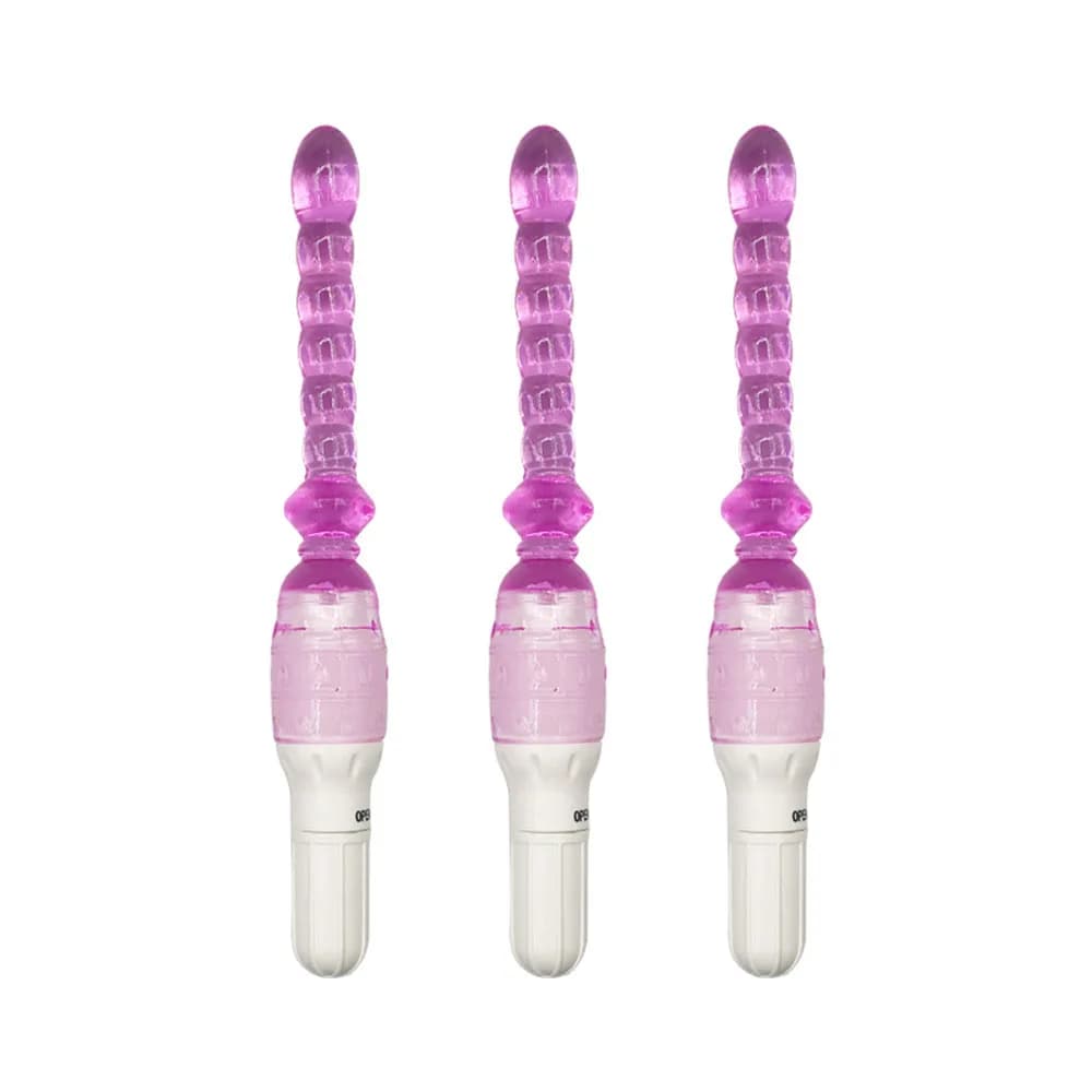 1/3 pezzi 9 '' gelatina vibratore bastone lungo anale butt plug perline silicone punto G massaggiatore giocattoli del sesso per coppie masturbazione dildo