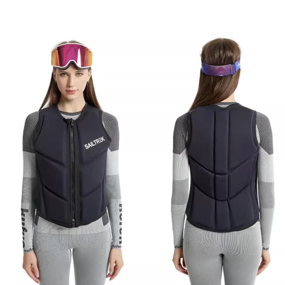 Giubbotto di salvataggio in neoprene per uomo e donna: surf, pesca, vela, canottaggio e kayak. Tuta galleggiante per galleggiamento per sport acquatici per adulti
