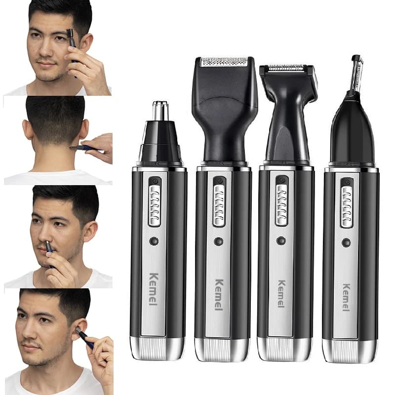 Kemei Electric Rechargeable All In One Trimmer For Men Kit For Toelettatura Barba Trimer Viso Rasoio Eyebrows Naso Ear Rasoio