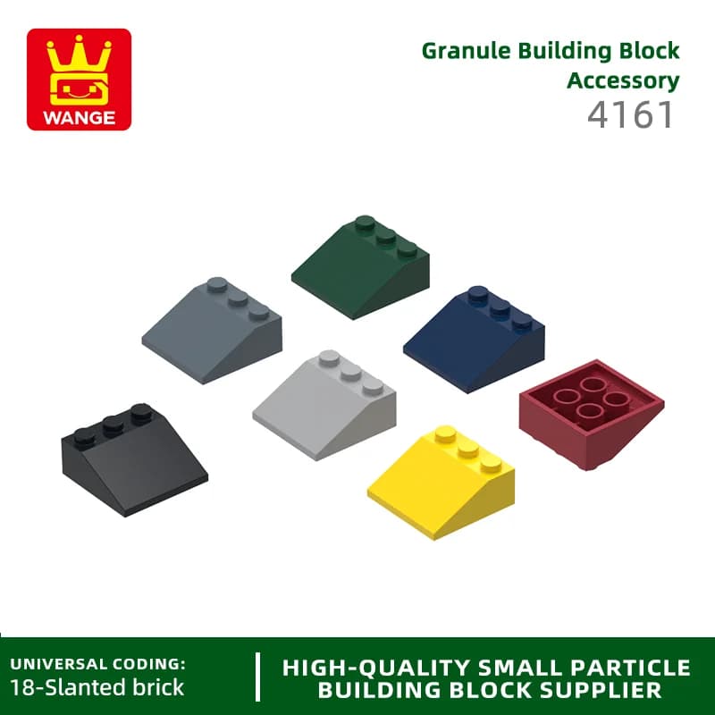 Wange 50 Pz/lotto 4161 Pendenza 25 3x3 Building Blocks Moc Accessori di Costruzione Compatibile Con I Mattoni Giocattoli Per Bambini Confezione Regalo