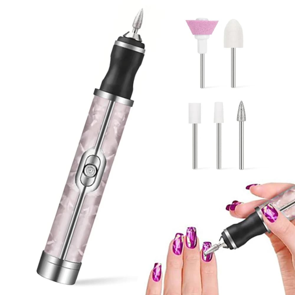 YIKOOLIN USB Portable Nail Polishing Machines Set Rechargeable Nail Grinding Machines USB Mini Electric Drill for Manicure