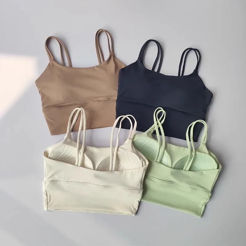 Professional Yoga Canot Fixed Chest Mat Sports Intimate Gym Anti Shock Breathable Gym Bra For Women