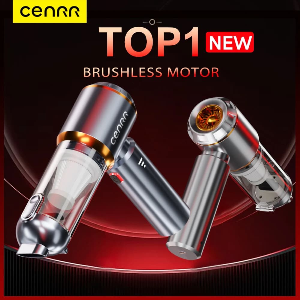 CENRR Mini Aspirapolvere per auto Cordless Potente pulitore per auto senza fili Macchina per la pulizia dell'aspirapolvere portatile portatile