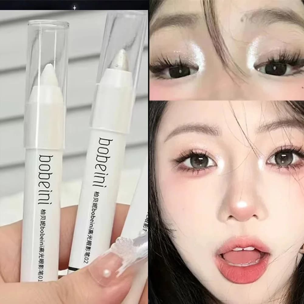 Matte Umbrella Stick Eyeliner White Shimmer Evidence Silver Gift Sweatproof Cruelty Free