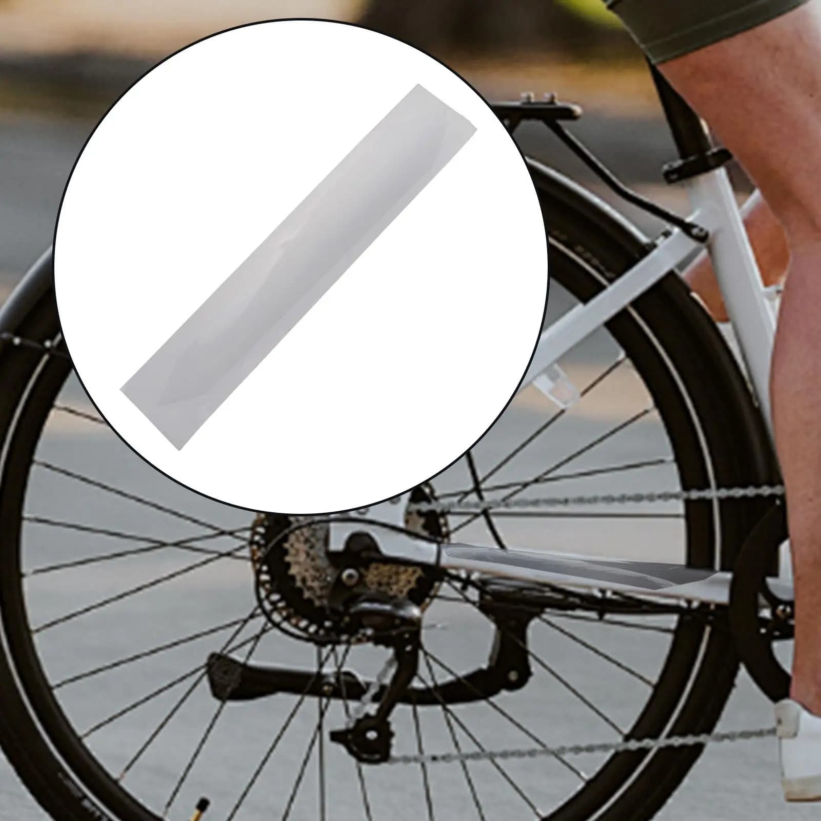 Adesivi per la protezione della catena della bicicletta Protezione trasparente del fodero orizzontale della bicicletta Protezione del telaio della fodero orizzontale trasparente per mountain bike