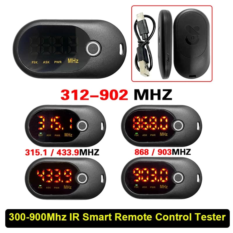 CNP216 300-900Mhz IR Tester di telecomando intelligente 315/434/868/902Mhz RF Tester di radiofrequenza Chiave per auto Camion Porta Rilevatore remoto