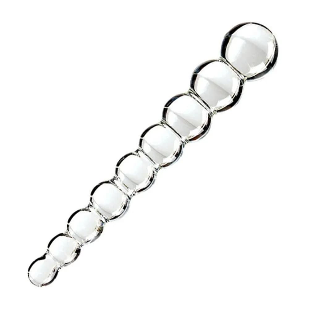 Palle di Vetro giocattolo Del Sesso anale giocattoli per adulti di Cristallo Butt Plug per la donna ano beads vagina Erotica Uretra cortile Bastone gay prodotti del sesso