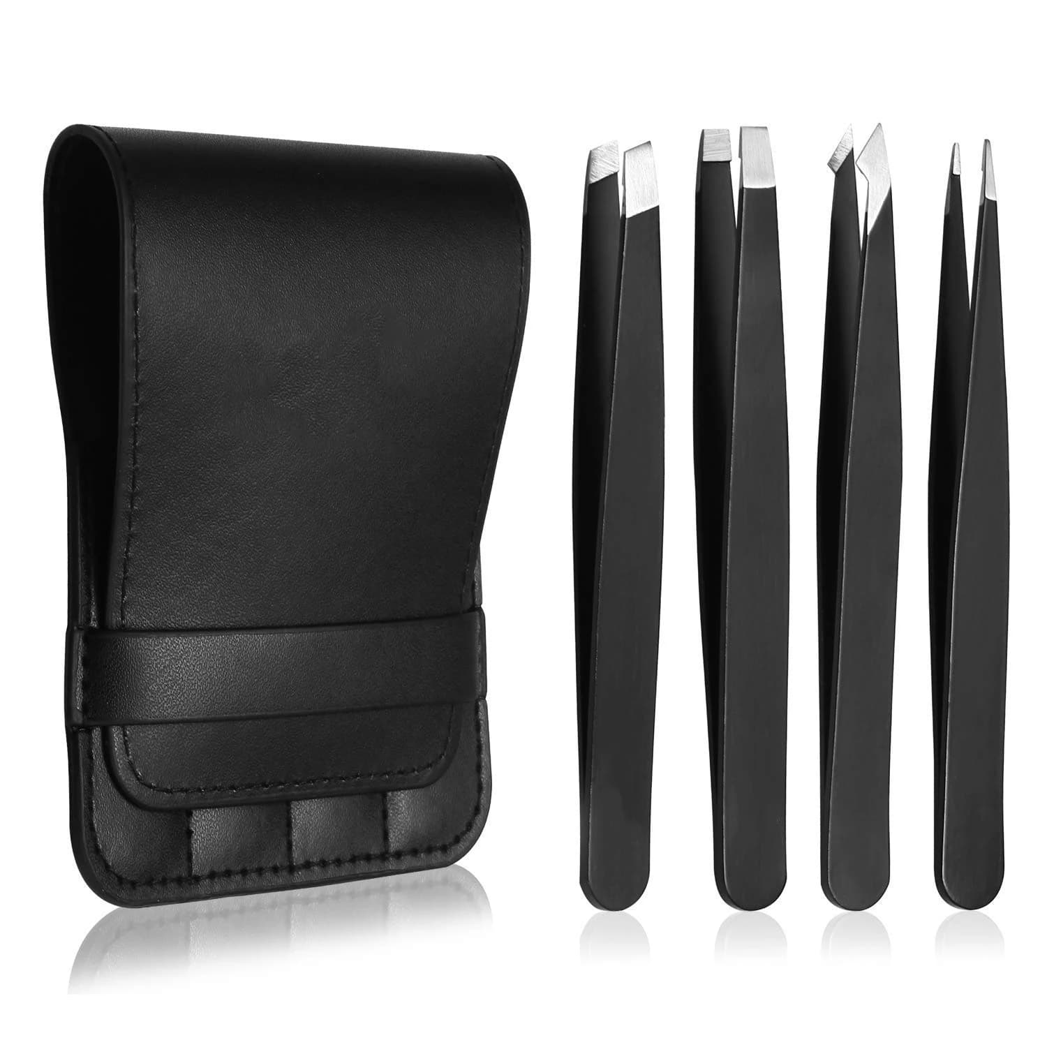 Set of pliers 3-4 pieces Pinzette with sharp precision tip for premium stainless steel eyebrows for hair removal of body incarnied and face