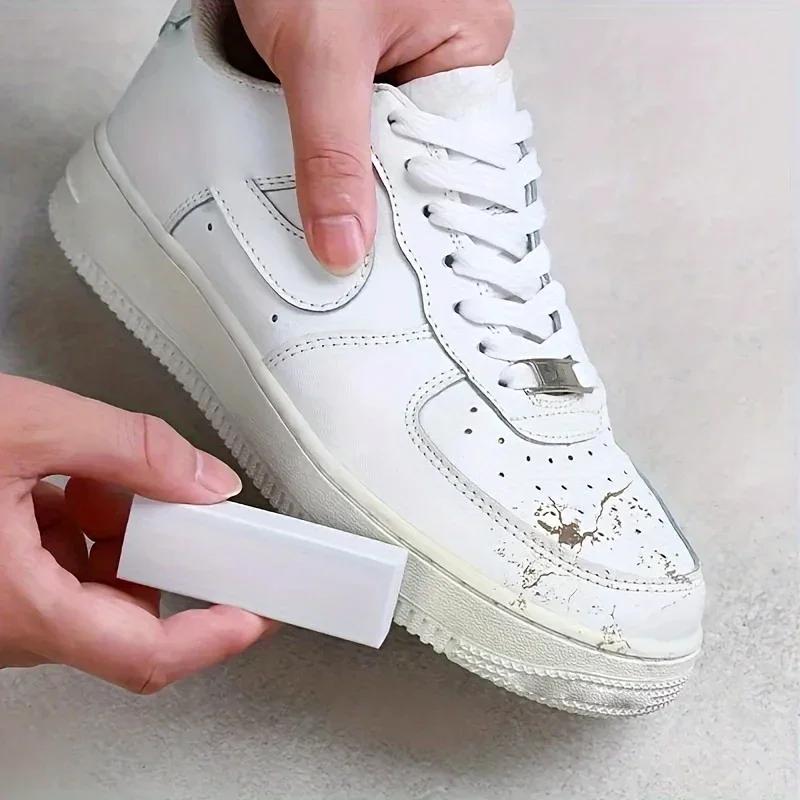 1-2Pcs Sneaker Eraser Shoe Cleaning Block 7.6cm Stain Remover Scratch Eraser Portable Pocket Design No-Water Travel