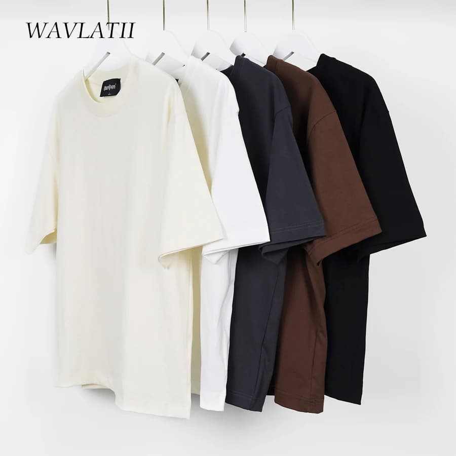Women's Summer T-shirt 100% Cotton T-shirt Basic casual short sleeve loose round neck breathable unisex top