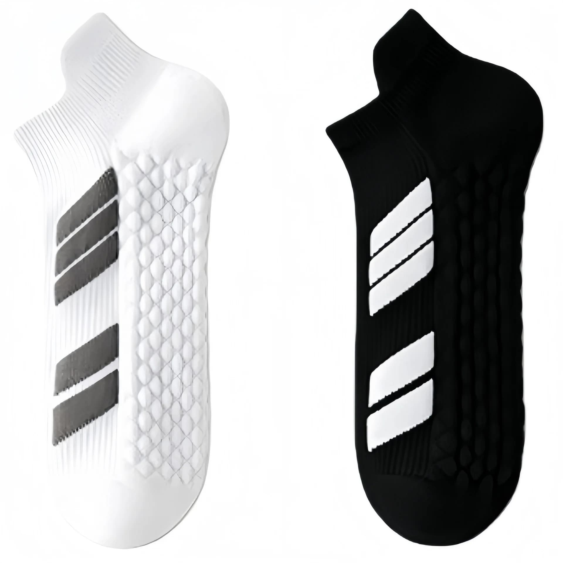 10 Paia di Calzini Neri con Fondo di Spugna, Calzini Sportivi di Corsa e Basket, Breathable and Absorbent, Model Corto Unisex
