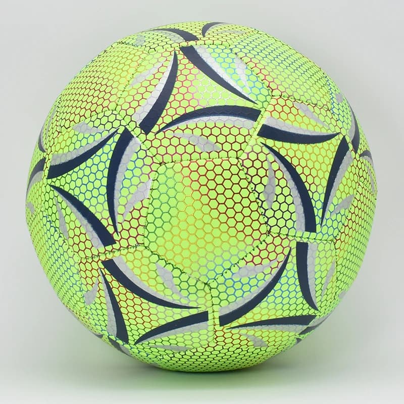 1pc Classic Reflective Soccer Ball Luminous Night Glow Footballs Size 5 Football Light up Ball