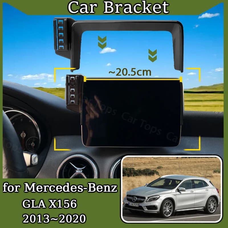 Supporto per telefono cellulare per auto per Mercedes-Benz GLA X156 200 180 2013 ~ 2020 2018 Staffa di montaggio per auto Supporto di navigazione Accessori auto