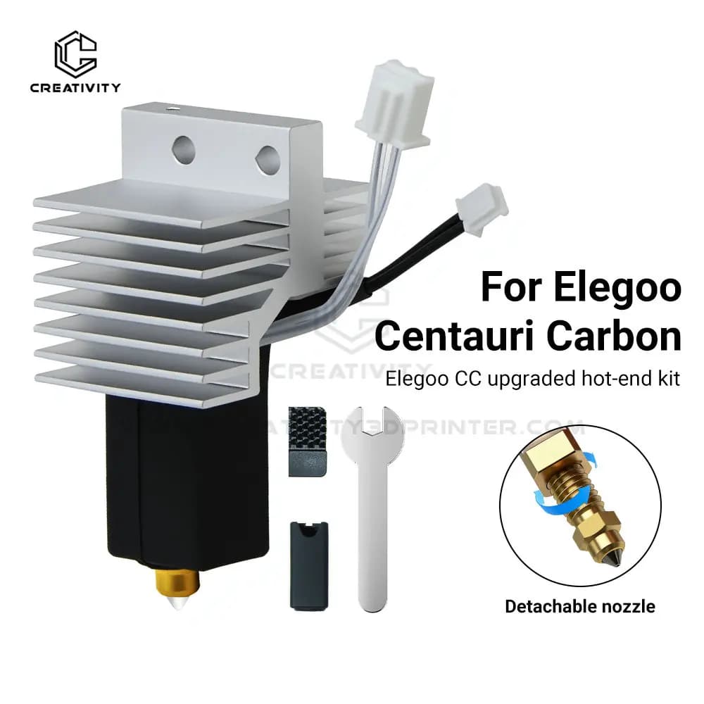 Elegoo CC Hotend per estrusore Centauri Carbon, testina di stampa assemblata con ugello Centauri da 0.2/0.6/0.8/0.4mm, parte per stampante 3D