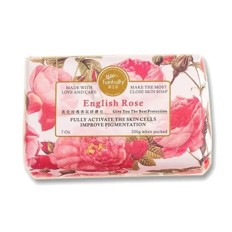 200g Francese Lavanda Rosa Gardenia Sale marino Sapone Bar Fragranza Collagene Eclaircissant Glutathione - Sapone di bellezza per la cura della pelle