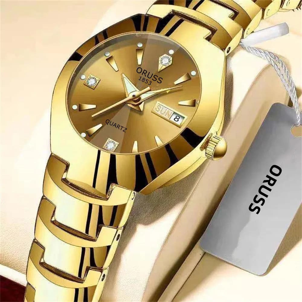 Beautiful beautiful woman watch, personality, chic fashion, all durable, high-end atmosphere, delicate trend, double calendar, durable c