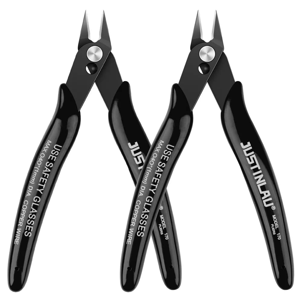2 pcs mini nose cutter cutter for electric cables side metal shears comfortable durable tool