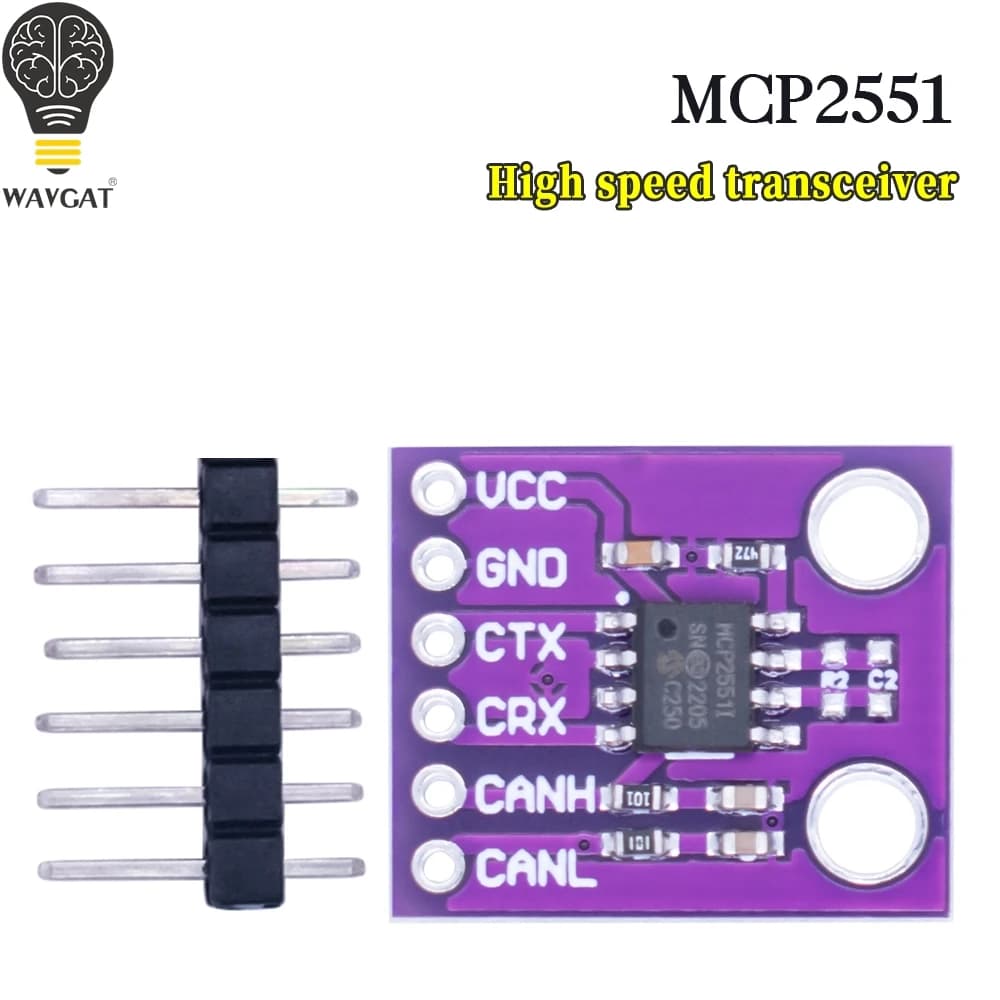WAVGAT MCP2551 de alta velocidade can Protocol Controller, Bus Interface Module, Arduino