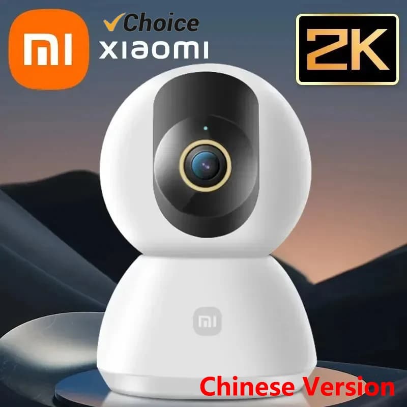 Telecamera Intelligente Xiaomi Originale 2K 1296P HD 360 ° Telecamera di Sicurezza per Bambini da Interno con Angolo Ampio, Monitor WIFI, Webcam Notturna, Videocamera IP Mi Smart Home