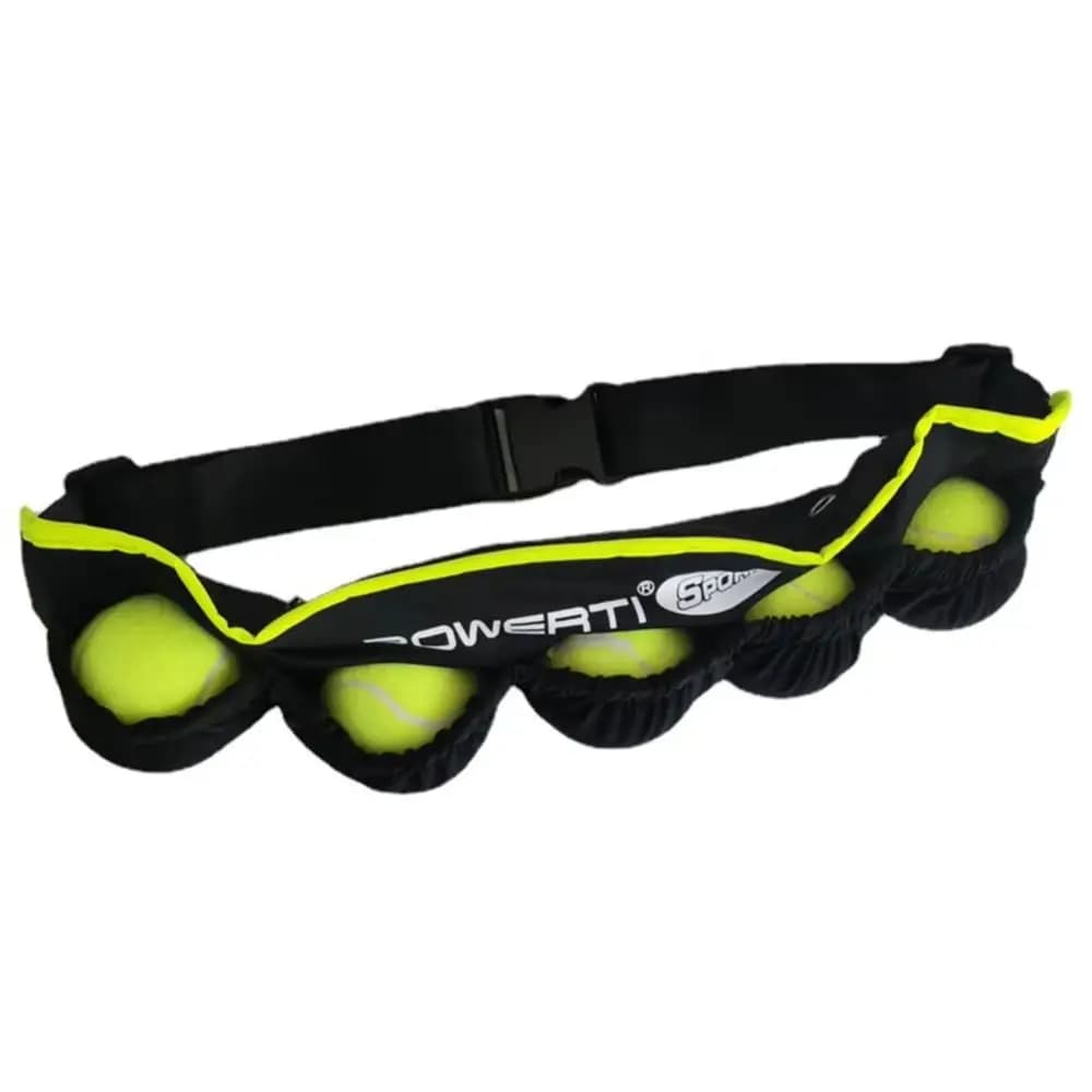 Adjustable Tennis Ball Bag Elastic Pouch Zippered Pocket Tennis Balls Holder Pickleball Fanny Pack Waist Bag Tennis