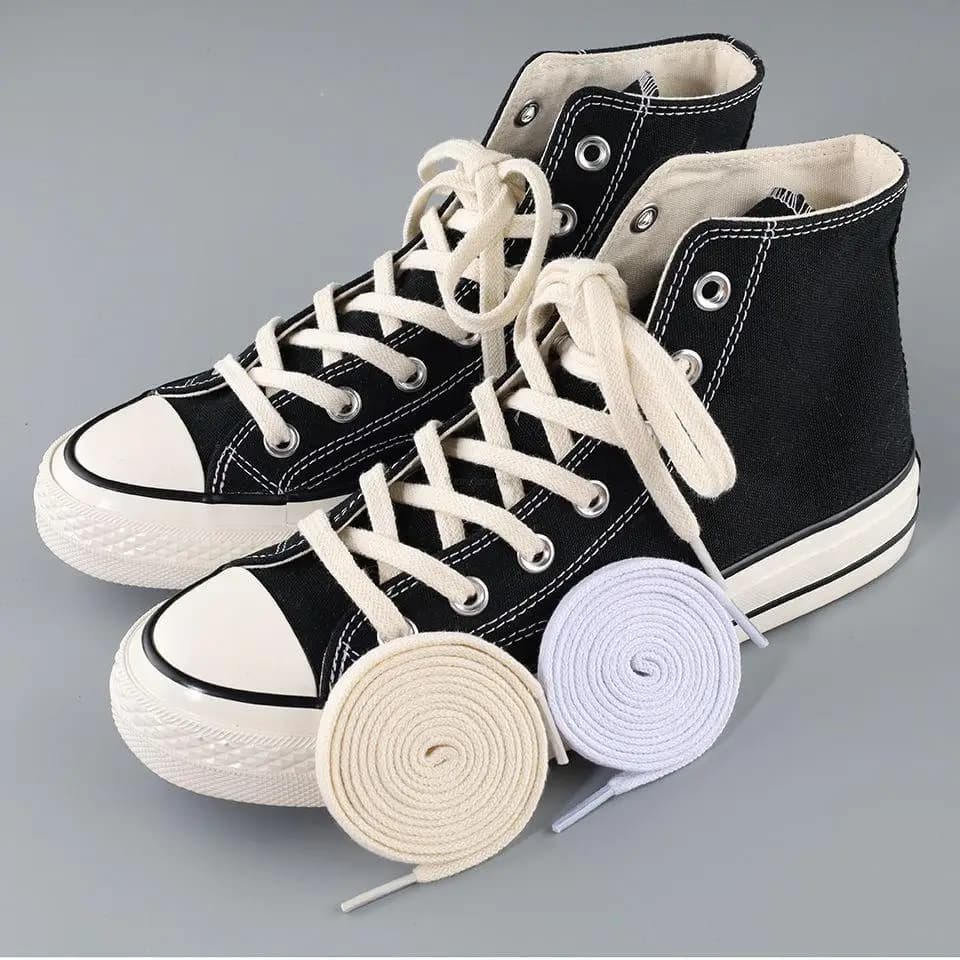 Classic cotton laces High quality flat laces Sneakers Canvas Shoes Laces of shoes Length 100 cm/120 cm/140 cm/160 cm 1 pair/2 pairs