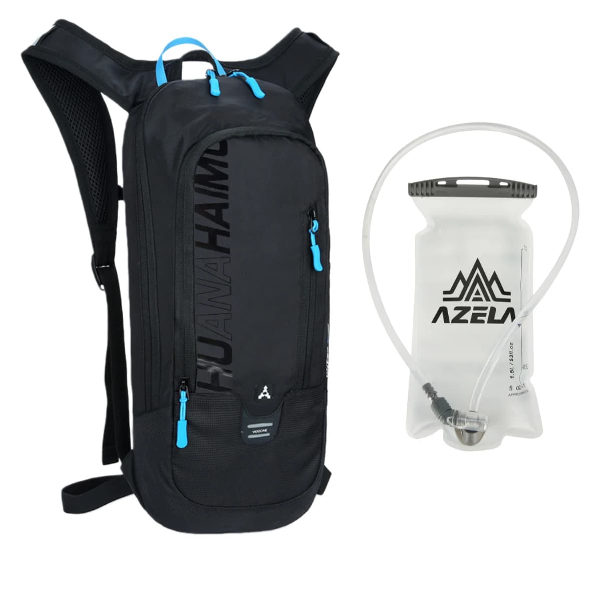 Nuovo zaino da bici MTB da 10 litri con strisce riflettenti notturne Design con cinturino per casco Sport all'aria aperta Ciclismo Zaini da corsa Borsa d'acqua