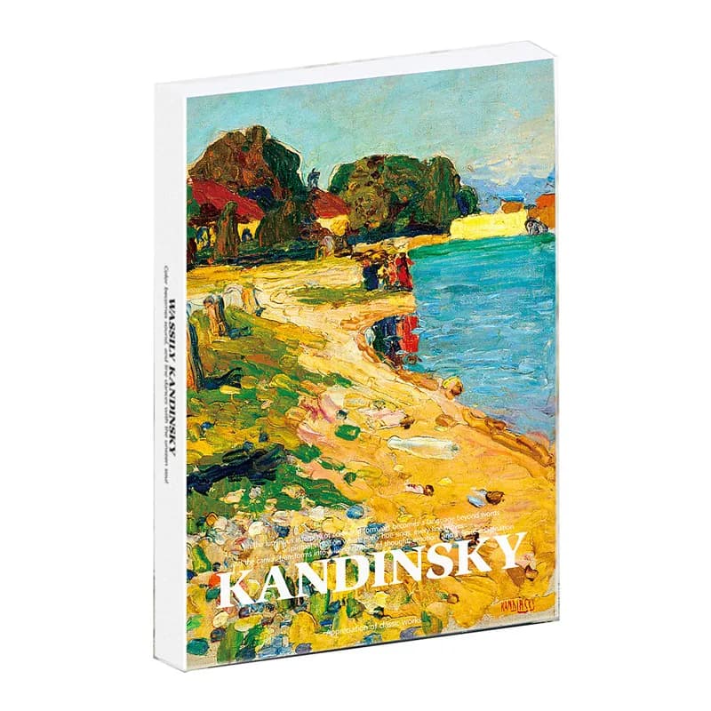 30 Fogli/Scatola Cartoline Vintage di Wassily Kandinsky, Dipinti a Olio, Biglietti d'Auguri in Stile Artistico, Carte per Messaggi e Desideri, per Regali e Decorazioni Fai-da-Te