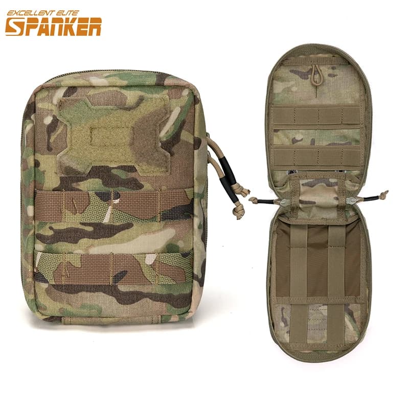 Borsa Tattica SPANKER Molle, Marsupio EDC, Kit di Pronto Soccorso, Tasca in Nylon per Accessori da Caccia e Attività all'Aperto
