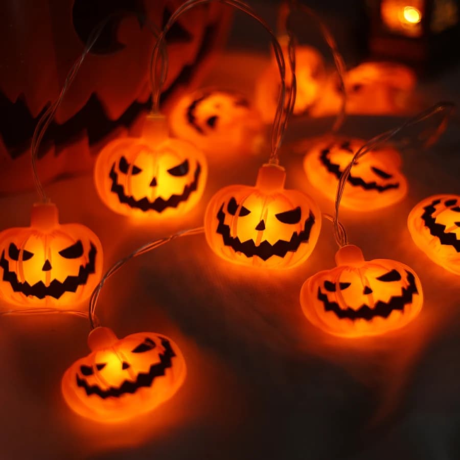 Halloween LED stringa di luce zucca mummia festival decorazione atmosfera luce cortile esterno decorazione scena luce