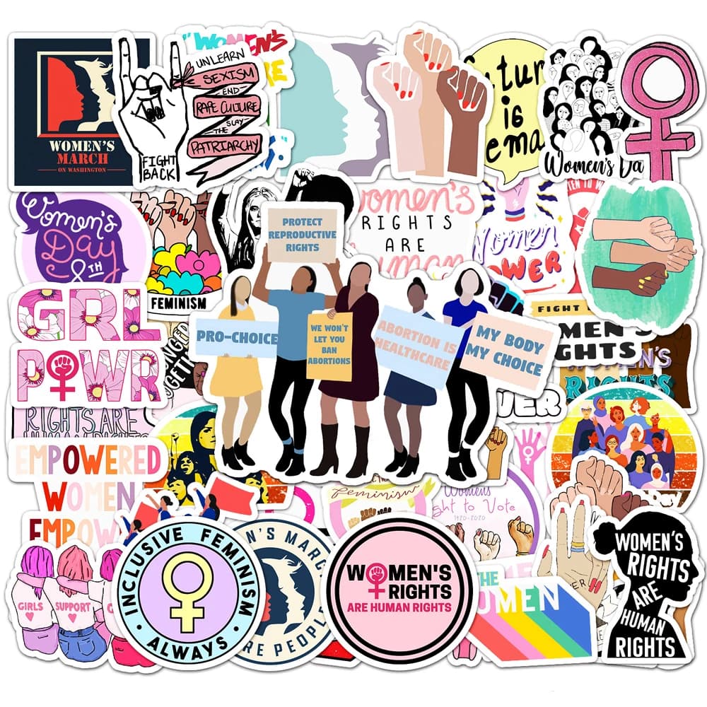 10/30/50 pezzi fantastici femministi che supportano le donne Cartoon Graffiti adesivi fai da te laptop moto notebook adesivo impermeabile all'ingrosso