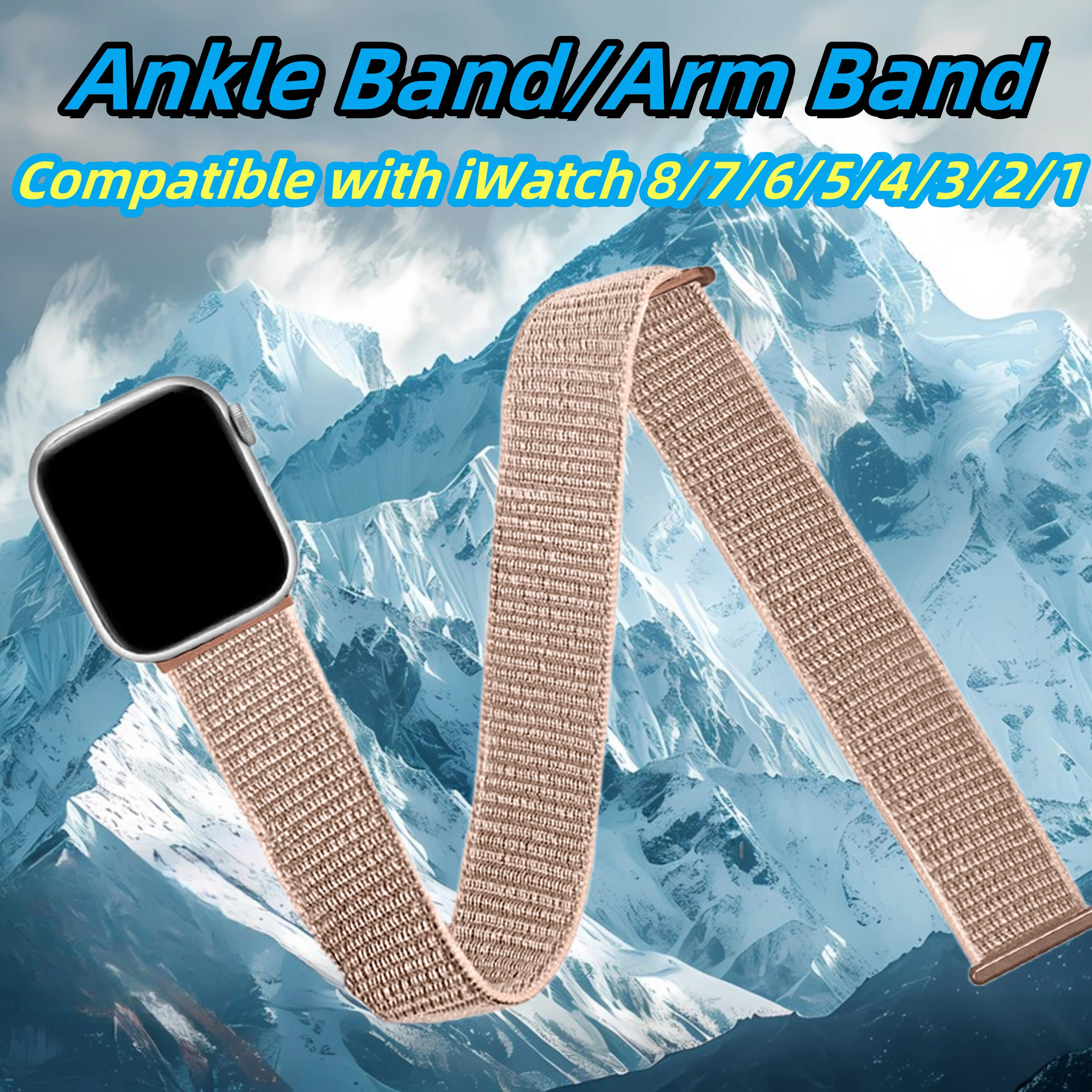 Velcro elasticizzato per fascette da braccio atletiche per iWatch 49mm 45mm 44mm 42mm 41mm 40mm 38mm iwatch Series 3 5 Se 6 7 8 9 10