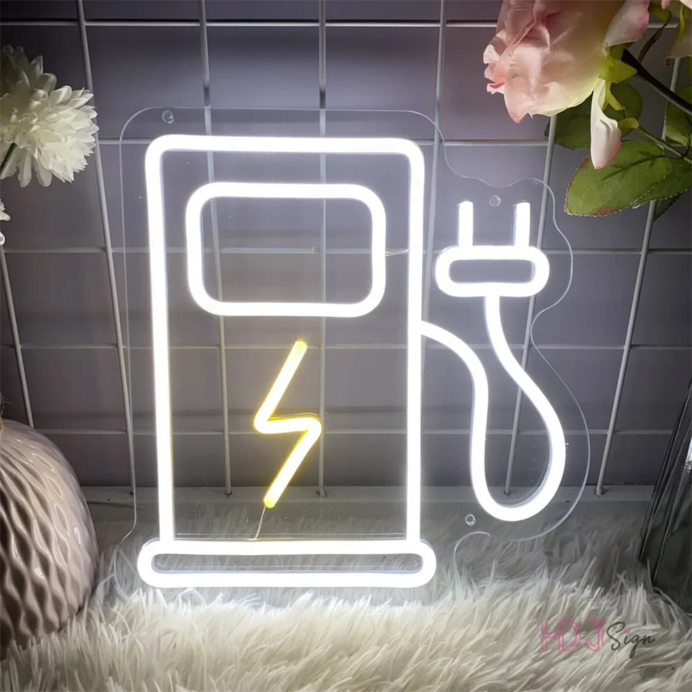 Batteria di accumulo Insegne al neon a LED Negozio di ricambi auto Luci al neon a LED Accessori per auto Negozio Decorazione da parete Insegna aziendale Insegna aperta