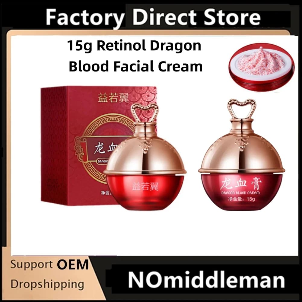 15g Retinolo Sangue di Drago Crema Per Il Viso Idratare Riparazione Sbiancare Correttore Linee sottili Pori Acne Illumina Il Tono Della Pelle Coreano Cosmeti