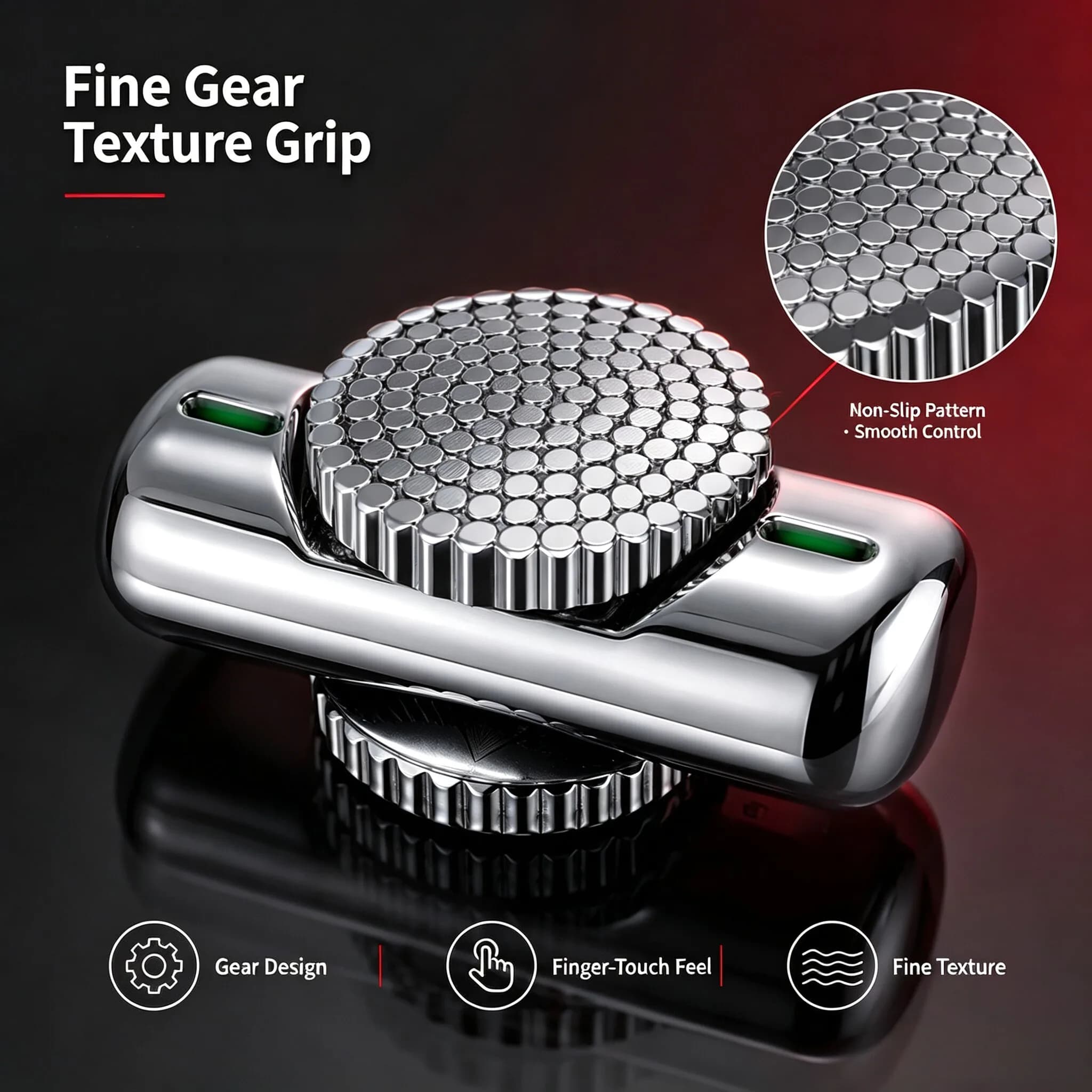 Lipstick Shape All Metal EDC Fidget Spinner Glow In Dark Stress Relief Pocket Desk Toy Anxiety Relief Unique Gift For Adults