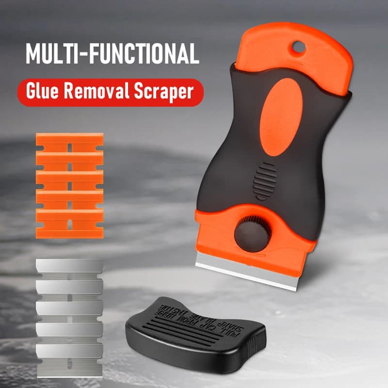 Automatic Glass Cleaning Scraper for Car Window Stickers Anti-scratch scraper with metal blades + plastic Baking plate