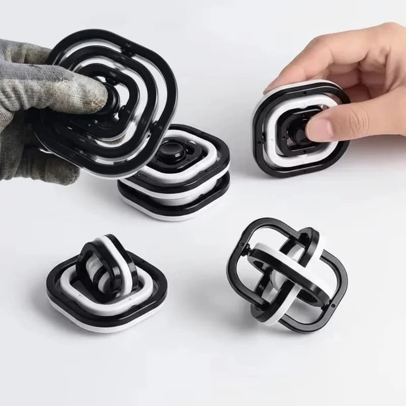 Fidget Toys 3D Flip Finger Spinner Punta delle dita Giroscopio Autismo Sollievo dallo stress ADHD Bambini Mano Top Bambini Bambino Adulto Regali sensoriali