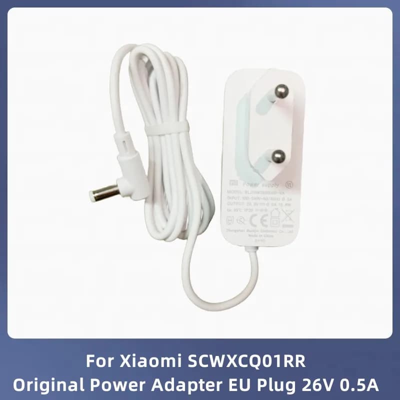 Adattatore di alimentazione originale 26V 0.5A spina ue per Xiaomi aspirapolvere Wireless portatile Lite muslimate