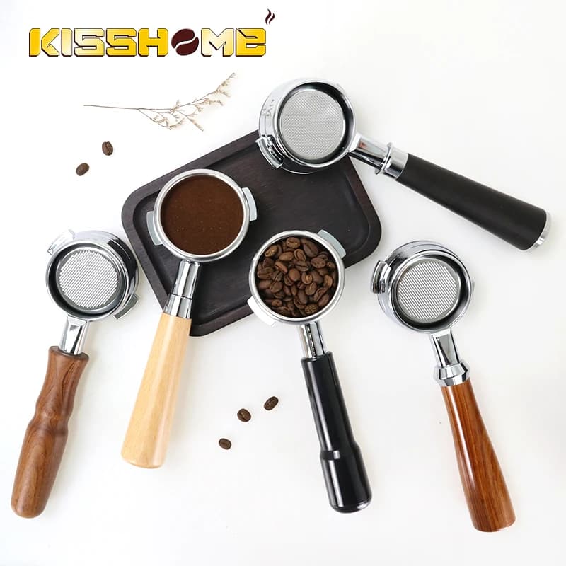 58mm Coffee Bottomless Portafilter Naked For Nuova Simonelli Espresso Machine With 2-Cup Filter Basket Barista Accessories Tools