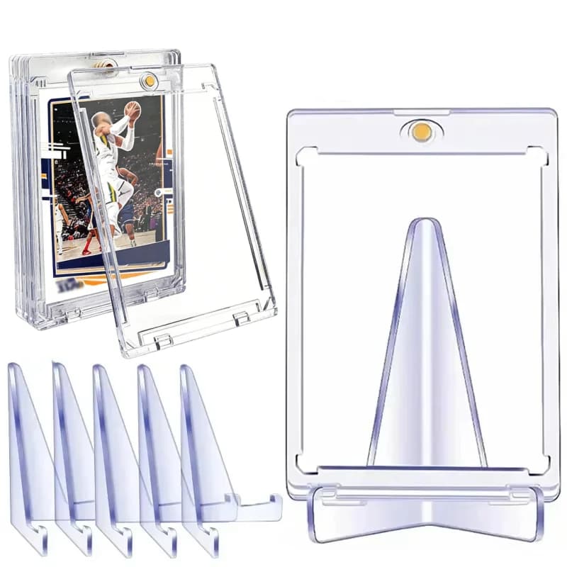 1-10PCS Supporti per espositori per monete in acrilico trasparente Supporto per porta carte collezionabili per cavalletto piccolo per organizzatore di carte Kpop Idol