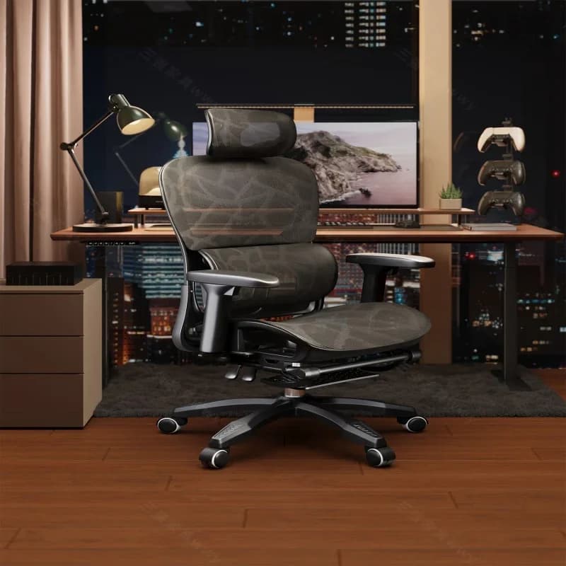 Sedia da Ufficio Ergonomica Premium, Comoda Sedia da Gaming per Computer, Schienale Alto Regolabile, Sedia Ergonomica di Design Mobile, Arredamento di Lusso