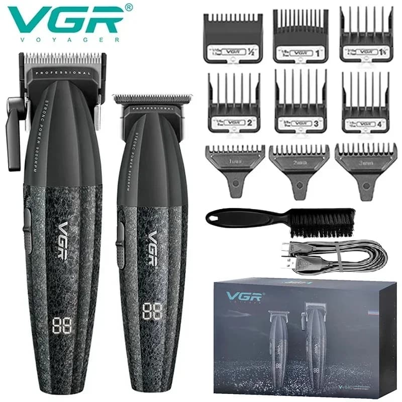 VGR Professional Combo Haircuts Barbiere Hair Cutter Rechargeable Haircut Barba Hair Cutting Machine Electric Hair Cutting Machine For Men V-640