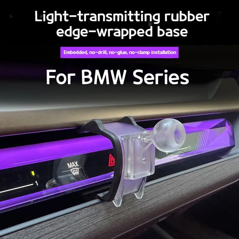 Per BMW 3 4 5 7 serieX3X4X5X6X7 F44 G20 G26 G70 G60 G30 G05 G06 G07 G45 Presa d'aria di navigazione supporto per telefono cellulare base con testa a sfera