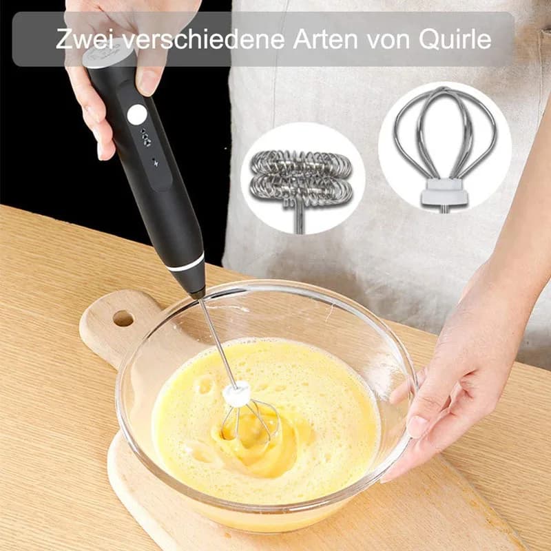 1 miscelatore elettrico, montalatte, macchina da caffè, miscelatore portatile a 3 velocità a doppio bastone, macchina per la crema, frullino per le uova da cucina