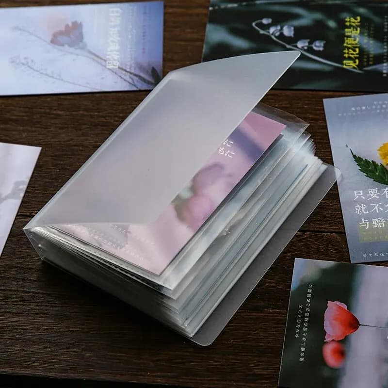 Quaderno A6 da 40 pagine, semplice, di grande capacità, impermeabile, album fotografico, materiale PP di alta qualità