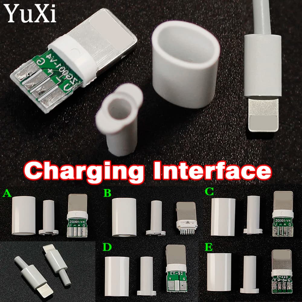 5Set Spina USB 2.6 3.0mm Con Chip Board Connettore Maschio Dati di Saldatura Interfaccia Linea OTG Cavo di Ricarica Per IPHONE Lightning Dock