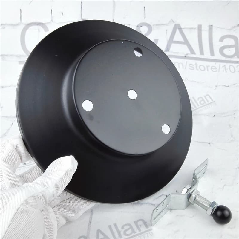 Campione 3-14 fori 6/8 porte lampadario plafoniera Vintage metallo plafoniera illuminazione fai da te montaggio a soffitto baldacchino in ferro nero