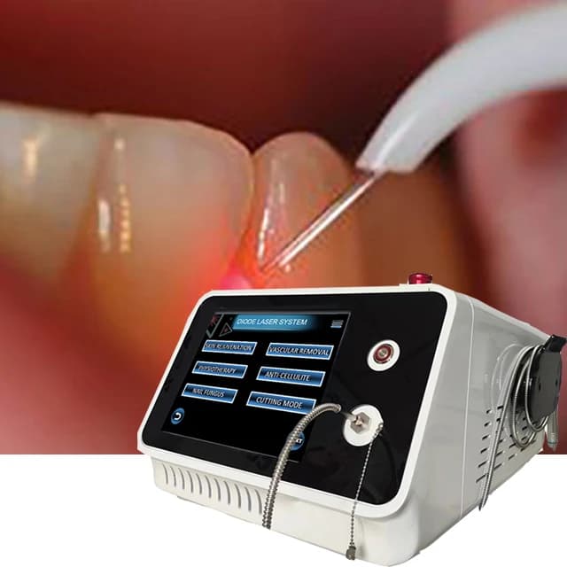Diodo 980nm 1470nm for Dentali Cavitations, Dental Use, Tooth Whitening, Oral Care, Removal Facility with Optical Fiber, Medical Device
