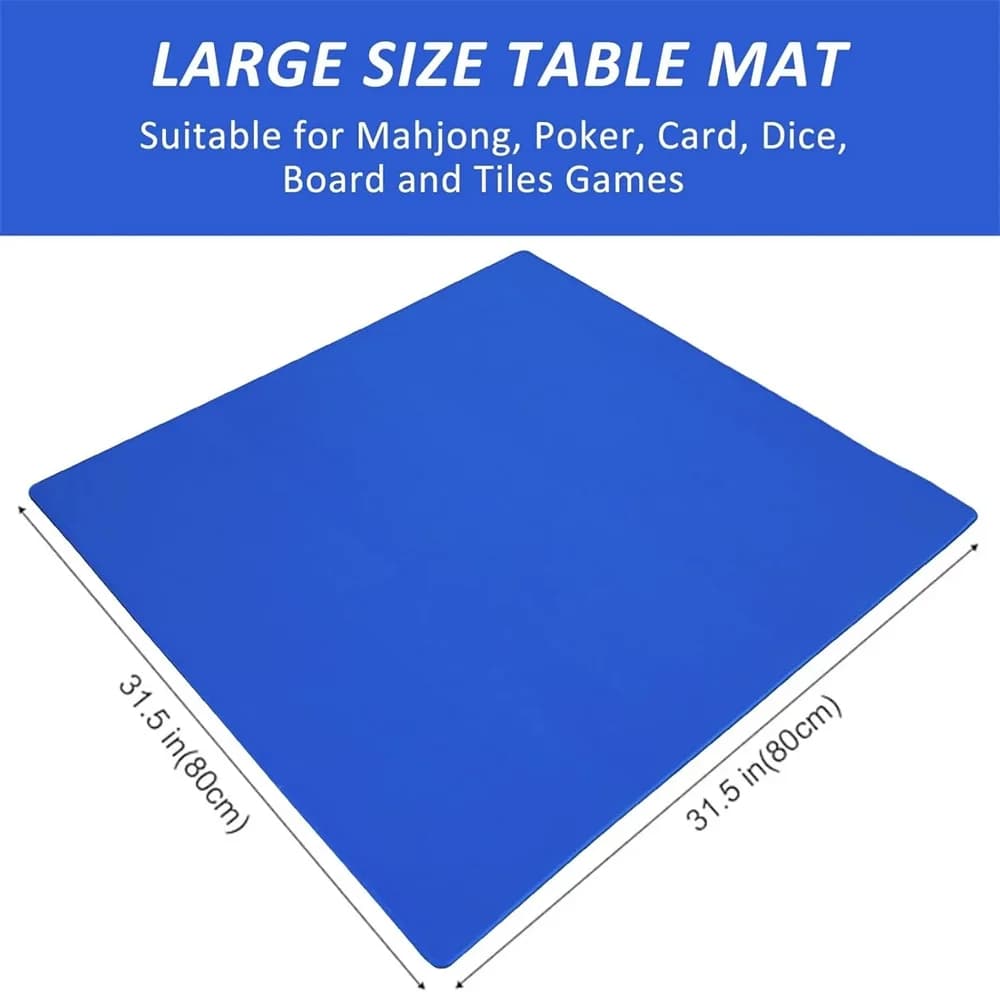 Tappetino da Mahjong grande, antiscivolo e con riduzione del rumore, per Mahjong, poker, giochi di carte, giochi da tavolo, tappetino antiscivolo